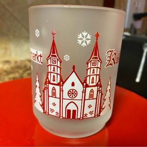 Weihnachtsmarkt Winter Frosted Mug Cup Christmas Market Germany 3.75"H 3"D